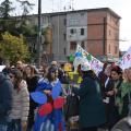 Le maschere del centro ‘Globalità dei Linguaggi’ al 34° Corteo di Carnevale di Scampia, domenica 7 febbraio 2016. Ph. Aniello Gentile.