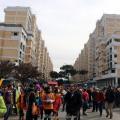 Il lotto T addobbato a festa dall’Ass. ‘Scampia nel cuore’ per accogliere il 34° Corteo di Carnevale di Scampia, domenica 7 febbraio 2016. Ph. Ferdinando Kaiser.