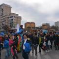 Il carro della Pace dell’ARCI Scampia al 34° Corteo di Carnevale di Scampia, domenica 7 febbraio 2016. Ph. Aniello Gentile.