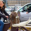 In bici si è più felici al 34° Corteo di Carnevale di Scampia, domenica 7 febbraio 2016. Ph. Serena "Missk_" Babuscio.