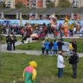 Il 34° Corteo di Carnevale di Scampia sosta a Largo Battaglia per il falò allegorico e la deposizione di un olivo nell’aiuola del Mediterraneo, domenica 7 febbraio 2016. Ph. Aniello Gentile.