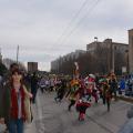 Le murghe arrivano su via Fratelli Cervi al 34° Corteo di Carnevale di Scampia, domenica 7 febbraio 2016. Ph. Aniello Gentile.