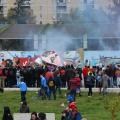 Falò allegorico del 34° Corteo di Carnevale di Scampia, domenica 7 febbraio 2016. Ph. Aniello Gentile.