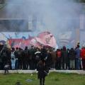 Falò allegorico del 34° Corteo di Carnevale di Scampia, domenica 7 febbraio 2016. Ph. Aniello Gentile.