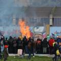 Falò allegorico del 34° Corteo di Carnevale di Scampia, domenica 7 febbraio 2016. Ph. Aniello Gentile.