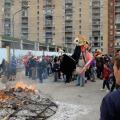 Falò allegorico del 34° Corteo di Carnevale di Scampia, domenica 7 febbraio 2016. Ph. Luca Pignataro.