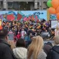 Il 34° Corteo di Carnevale di Scampia riparte alla volta del lotto P, domenica 7 febbraio 2016. Ph. Aniello Gentile.