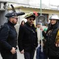 La rappresentanza della Chiesa Pastafariana Italiana della Campania al 34° Corteo di Carnevale di Scampia, domenica 7 febbraio 2016. Ph. Paola Lauri.