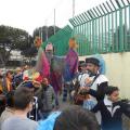 ‘oRom in concerto in via Cupa Perillo a conclusionce del 34° Corteo di Carnevale di Scampia, domenica 7 febbraio 2016. Ph. Franco Vicario.