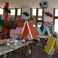 I libri si colorano con i colori della pace (cartone e cartapesta). Laboratori di Carnevale 2017. Ph. Martina Pignataro.