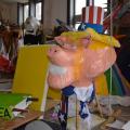 Il Trump-pig (cartapesta, lanetta). Laboratori di Carnevale 2017. Ph. Martina Pignataro.