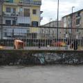 Carri in allestimento per il 36° Corteo di Carnevale di Scampia, domenica 11 febbraio 2018. Ph. Martina Pignataro.