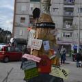 Allestimento di San Ghetto Martire - Santo Protettore delle Periferie per il 36° Corteo di Carnevale di Scampia, domenica 11 febbraio 2018. Ph. Martina Pignataro.