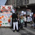 Carro del gruppo ‘Dignità e Bellezza’ dell’ISS “Attilio Romanò” di Miano al 36° Corteo di Carnevale di Scampia, domenica 11 febbraio 2018. Ph. Martina Pignataro.