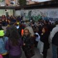 L’Orchestra Musica libera Tutti dà inizio al 36° Corteo di Carnevale di Scampia, domenica 11 febbraio 2018. Ph. Martina Pignataro.