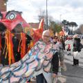 I draghi del Comitato Monachelle di Arco Felice al 36° Corteo di Carnevale di Scampia, domenica 11 febbraio 2018. Ph. Martina Pignataro.