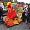 La fenice del Centro Hurtado al 36° Corteo di Carnevale di Scampia, domenica 11 febbraio 2018. Ph. Vittorio Belato.