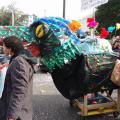 Il drago del Centro “Zenit” di Melito al 36° Corteo di Carnevale di Scampia, domenica 11 febbraio 2018. Ph. Vittorio Belato.