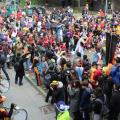 Invasione del lotto P con il 36° Corteo di Carnevale di Scampia, domenica 11 febbraio 2018. Ph. Rosario Nasti.