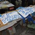 Manifesti per il 37° Corteo di Carnevale di Scampia, gennaio 2019. Ph. Martina Pignataro.