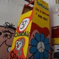 Il totem per la “Rosa dei venti” aggiornato. Laboratori per il 37° Corteo di Carnevale di Scampia, marzo 2019. Ph. Martina Pignataro.