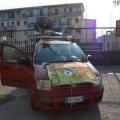L’auto di apertura del 37° Corteo di Carnevale di Scampia, domenica 3 marzo 2019. Ph. Martina Pignataro.