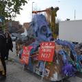 Il Polpo e la Giraffa di “Chi rom e…chi no” al 37° Corteo di Carnevale di Scampia, domenica 3 marzo 2019. Ph. Martina Pignataro.