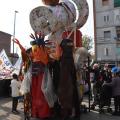 Il carro dei cantastorie allestito per il 37° Corteo di Carnevale di Scampia, domenica 3 marzo 2019. Ph. Martina Pignataro.