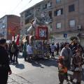 Il carro positivo dei “nostri” cantastorie al 37° Corteo di Carnevale di Scampia, domenica 3 marzo 2019. Ph. Aniello Gentile.