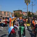Il Frente Murguero Italiano al 37° Corteo di Carnevale di Scampia, domenica 3 marzo 2019. Ph. Aniello Gentile.