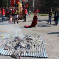 Falò allegorico del 37° Corteo di Carnevale di Scampia, domenica 3 marzo 2019. Ph. Silvana Giannotta.