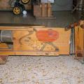 Motocicletta (legno, ferro, pirografia, anilina).