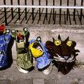 Gioia del Colle (Bari), 1997. Le maschere di cartapesta.