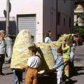 Gioia del Colle (Bari), 1997. Il drago di cartapesta.