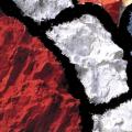Effetto della pittura su roccia (particolare).