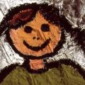 Castello del Matese (Caserta), 1985: una bambina (particolare).