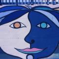 Scuola Virgilio III, Scampìa (Napoli), 1985. Particolare: il volto.
