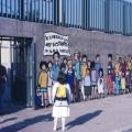 Scuola Virgilio III, Scampìa (Napoli), 1985. Particolare: l