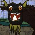 Carinaro (Caserta), 1988. Il drago con la bocca-buco.