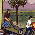 La carriola con il verde (particolare).