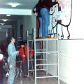 Mural al Centro "G. Torre" durante la maratona Telethon 1991. Ph. Augusto Del Noce.