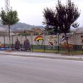 Moie di Maiolati Spontini (Ancona), campo sportivo, 1993. Vista parziale.