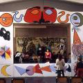 Al 58° Circolo (Napoli), 1993. Pannelli dipinti, compensato, tela juta.
