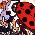 Bambina e coccinella (particolare).