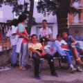 Gioia del Colle (Bari) - Asilo, 1997. Pitturazione in corso.