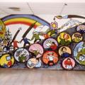 Mural ad Afragola (Napoli) - IV Circolo, 1999. Vista d