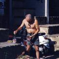 Mural alla Villa di Scampìa, settembre 1999. ph. Franco Maiello.