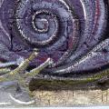 Le chiocciole, effetto della pittura sul muro (particolare).