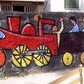 La locomotiva (particolare).