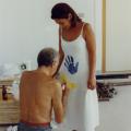 Mano e luna sul vestito, San Vito dei Normanni (BR), 2001. ph. Enzo Longo.
